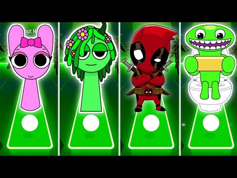 Sprunki - Pink 🆚 Green Incredibox 🆚 Deadpool 🆚 Rainbow Friends - Tiles Hop