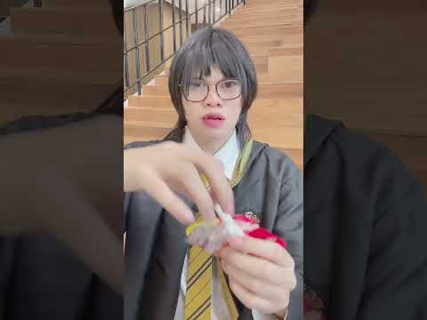 ลองกินตามขยะ 1 วัน #zombiesensei #คอสเพลย์ #harrypotter #กินขยะ