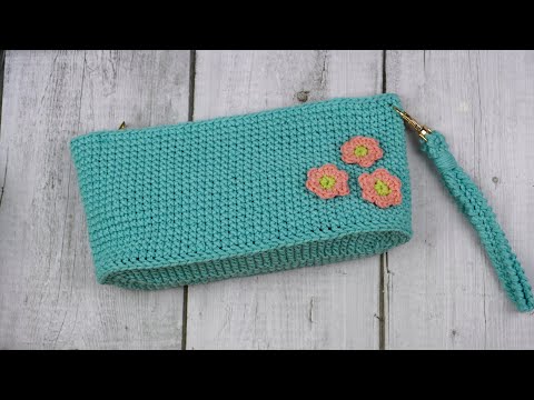 BOLSITO RECTANGULAR TEJIDO A CROCHET