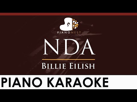 Billie Eilish – NDA – HIGHER Key (Piano Karaoke Instrumental)