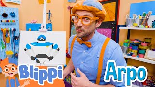 How To Draw Arpo | Blippi Draws | Learn Colors and Science with Blippi!