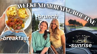 my weekend morning routine