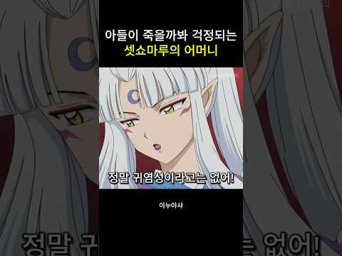 아들이 죽을까봐 걱정되는 셋쇼마루의 어머니 #이누야샤