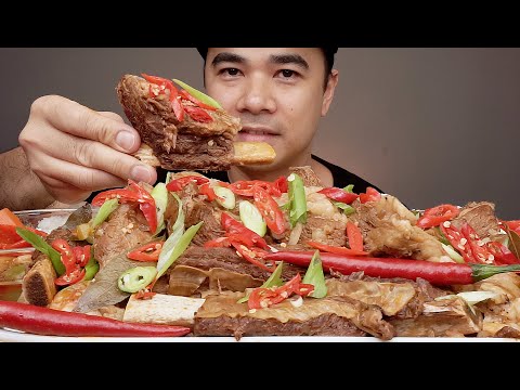 SPICY BEEF SHORT RIBS MUKBANG ASMR | ALFIE EATS