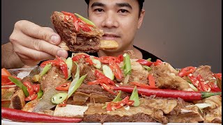 SPICY BEEF SHORT RIBS MUKBANG ASMR | ALFIE EATS