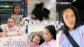 REALISTIC SAHM VLOG 🎀 Potty Training My 2 Year Old, Mom Chop, Postpartum Medication Update, BLW talk