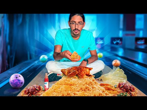 تحدي اكمل الفراغ 😱 - اكلت شواية 🐓 على ممر البولينج 🎳