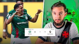 Vasco 1 x 4 Palmeiras - ATROPELO.