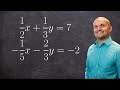 Solving Systems of Equations