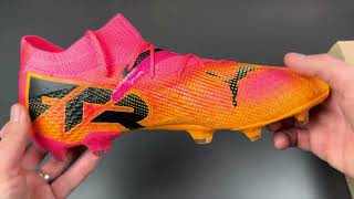 PUMA Future 7 Ultimate FG/AG Tricks - Sunset Glow/Sun Stream/PUMA Black/PUMA White LIMITED EDITION