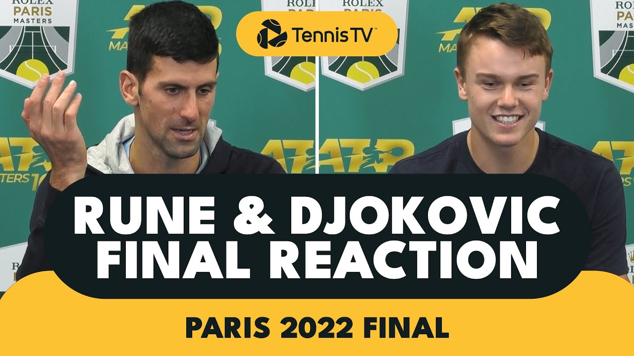 Holger Rune & Novak Djokovic React to Epic Paris 2022 Final 🗣
