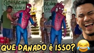 HOMEM ARANHA ARMADO ?  - TENTE NÃO RIR COM OS VÍDEOS ENGRAÇADOS - EPISÓDIO 130
