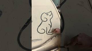 Draw a dog using 626 #art #shorts