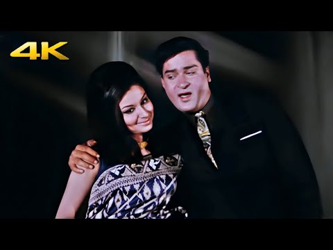 Raat Ke Humsafar 4K Video Song | An Evening in Paris | Mohd Rafi,Asha Bhosle | Shammi K, Sharmila