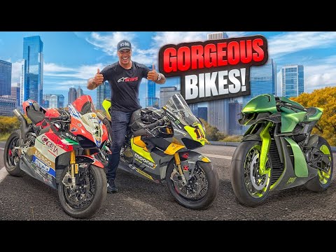 TESTED Aston Martin AMB 001 PRO Superbike & Ducati Panigale V4 Race Bikes!