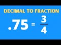 Converting Decimals to Fractions