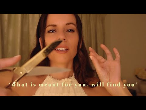 ASMR reiki to detach from the outcome (w/ soothing affirmations and fireplace sounds)