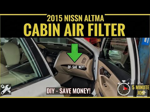 How to Replace the Cabin Air Filter on a 2015 Nissan Altima