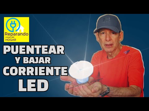 Puentear y bajar corriente en bombillas led