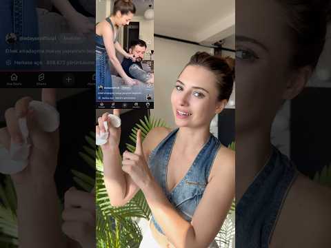 Erkek arkadaşımla birlikte çektiğimiz makyaj/fondöten videosunun sonu 😄 #couple #makeup #diy