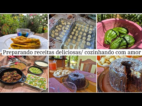 Um dedo de PROSA|bolo que já sai RECHEADO do forno|biscoito de NATA| almoço fresquinho/rotina do lar