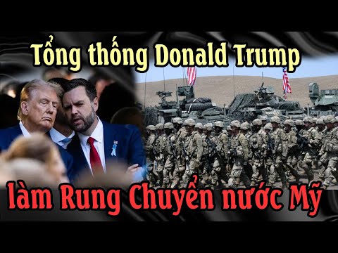 Tổng thống Donald Trump làm Runq Chuyển nước Mỹ