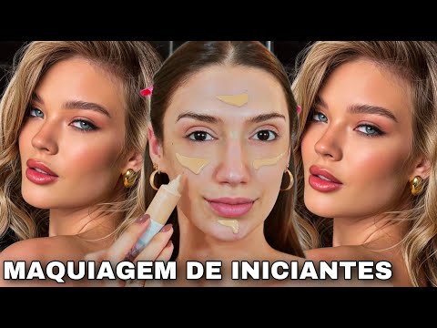 MAQUIAGEM SIMPLES DE INICIANTES *MAKE SIMPLES E FÁCIL PARA QUEM É INICIANTE* TUTORIAL COMPLETO!!