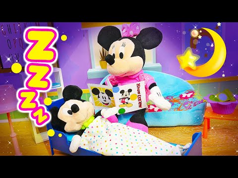 Scopri la routine della buonanotte con Topolino giocattolo e amici 🥱💤 Video con giocattoli per bimbi