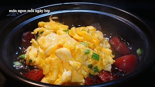 Cách làm TRỨNG CHIÊN LẠP XƯỞNG kho nước tương | món ngon mỗi ngày htp