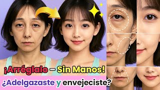 ¿Te ves mayor después de perder peso? ¡Reviértelo de forma natural y sin tocar tu cara!