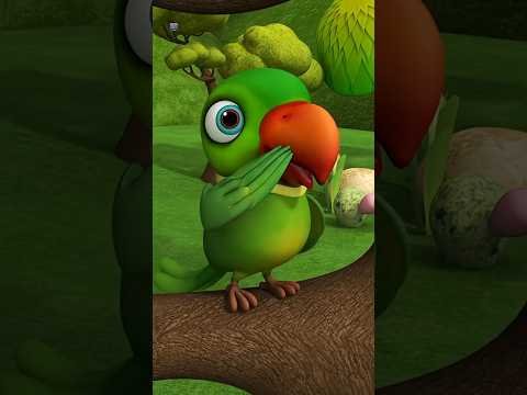 Main Tota Main Tota, मैं तोता मैं तोता, Kids Parrot Song #shorts #babysongs #nurseryrhymes #poem