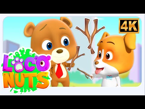 Throw and Fetch Cartoon Video, फेंको और लाओ, Penalty Shootout + More Loco Nuts Hindi Rhyme