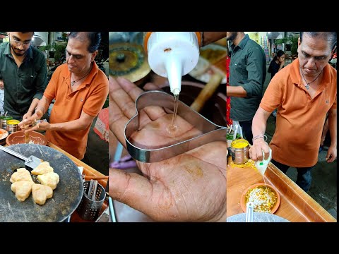 Dil Ki Aakar Wala Aloo Tikki Chaat Next Level Of Making Heart Shape Of Aloo Tikki