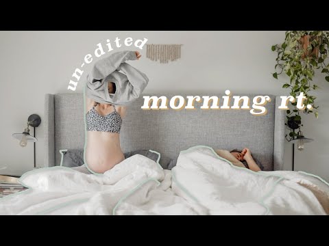 Un-Edited Slow MORNING ROUTINE *pregnancy edition*