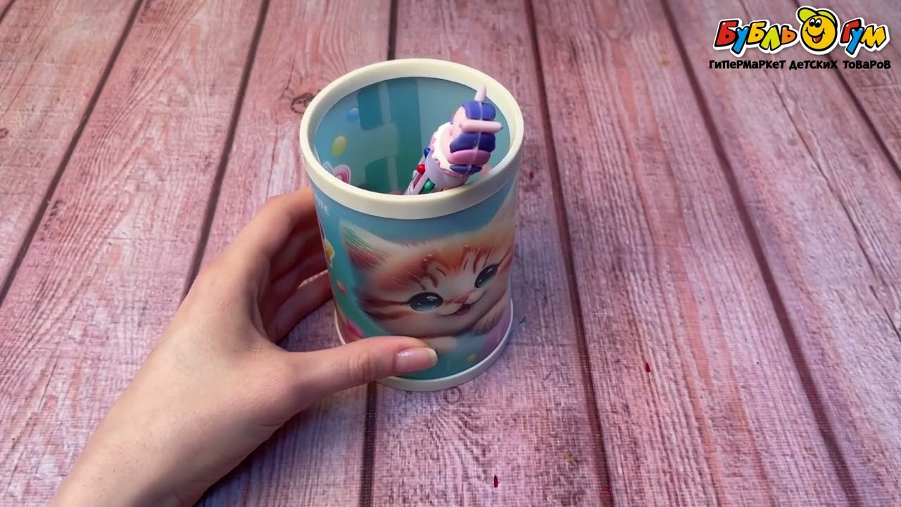 Подставка для канцелярии Сладкий котенок - видео Подставка для канцелярии Сладкий котенок - видео