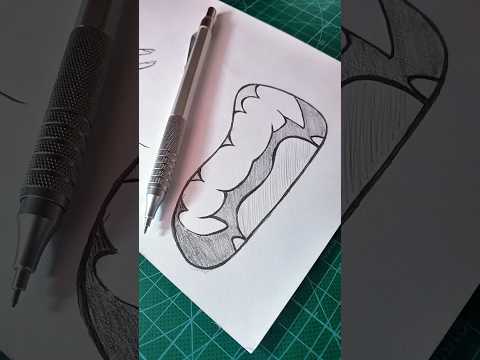 How to draw anime mouth with pencil #howtodraw #drawing #shorts #sketch #anime