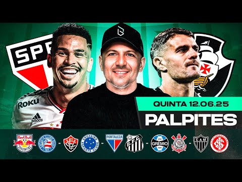PALPITES DE FUTEBOL PARA HOJE 12 06 2025 (QUINTA-FEIRA) + BILHETE PRONTO | Boleiros Tips