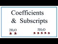 Distinguishing Coefficients and Subscripts in Chemistry