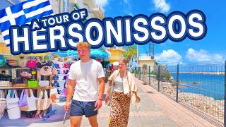 HERSONISSOS CRETE, Greece | A Complete 4K Walking Tour!