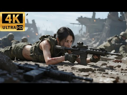 絕地反擊！女孩獨自挑戰日軍整個聯隊！槍林彈雨中極限反殺！❗！⚔️ 抗日 | 戰爭 | Kung Fu #特種兵 #中國電視劇