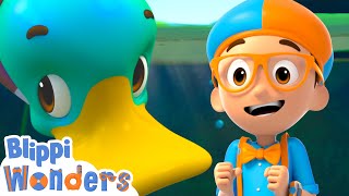 Quack Quack! Blippi and the Duck! 🦆🎈 | Blippi Wonders Educational Videos for Kids