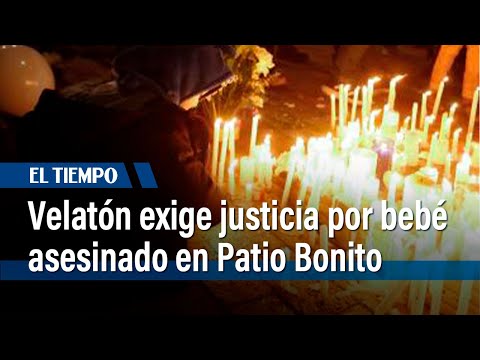 Velatón en Patio Bonito tras asesinato de un bebé de 1 año | El Tiempo