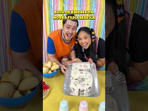 Bolo de 5 meses da nossa filha Mayka | Jeru e Cheru