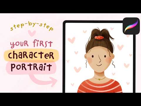 Beginner Procreate Tutorial - Draw A Portrait Step-by-Step