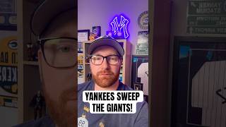 New York Yankees complete the SWEEP over the San Francisco Giants! #shorts #mlb #yankees #nyyankees