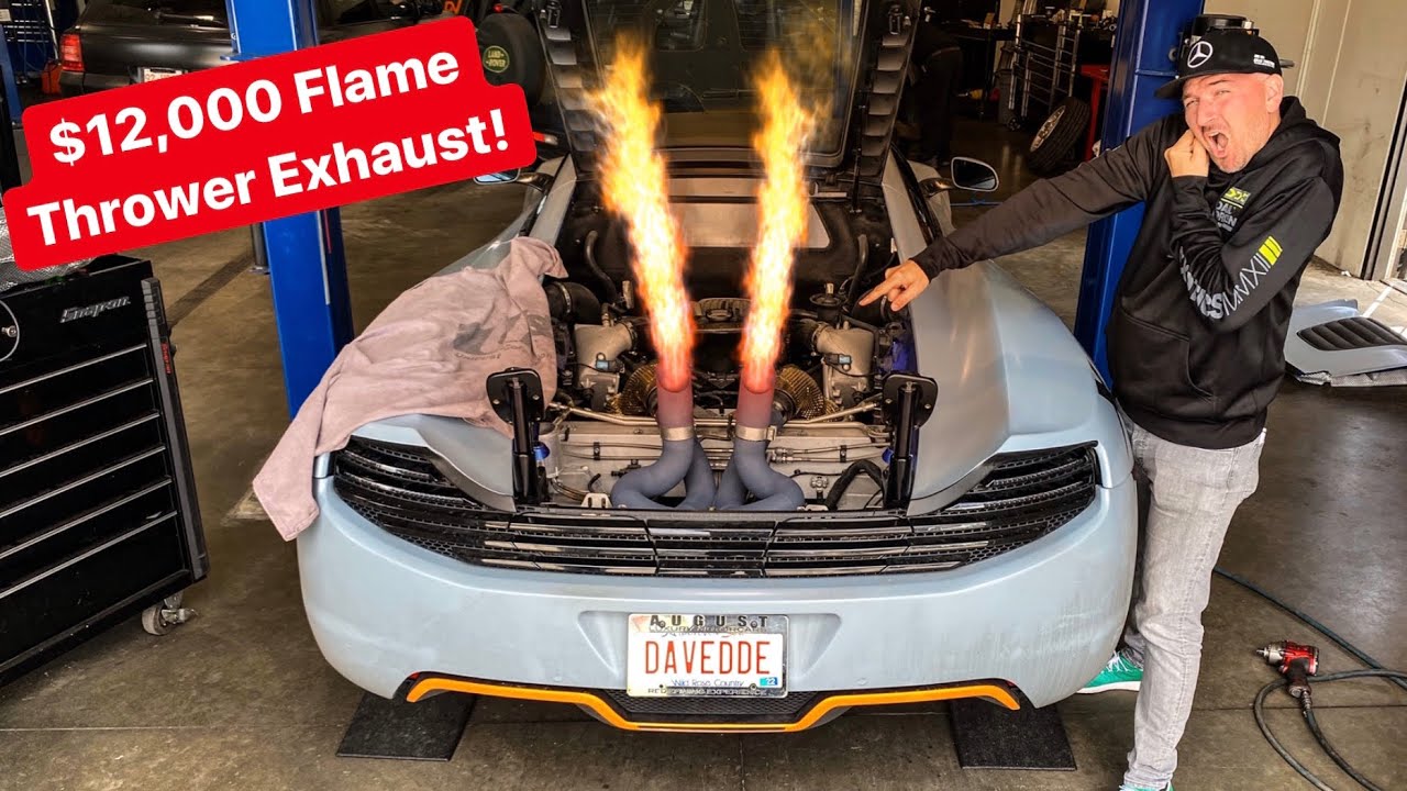 12, 000 MCLAREN Flame throwing exhaust