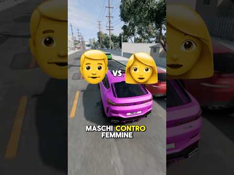 Maschi Vs Femmine 😂 #car #beamng #shorts