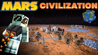 Minecraft 200 Days in MARS Civilization without oxygen.