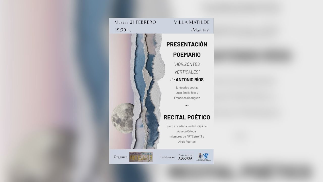 El 21 de febrero se presentará el poemario “Horizontes Verticales”