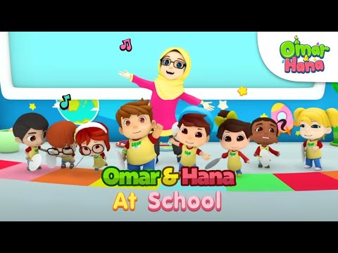 Omar & Hana At School 🎒🏫 | Islamic Series & Songs For Kids | Omar & Hana English
